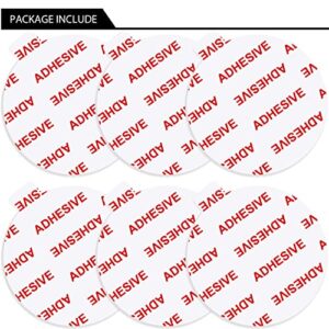 AZXYI Very High Bond Sticky Adhesive for Dashboard Pad Mounting Disk, 6pcs Car Sticky Adhesive Replacement, Double Sided Stickers Adhesive for Suction Cup Dashboard Disc, GPS, Windshield, Dash Cam