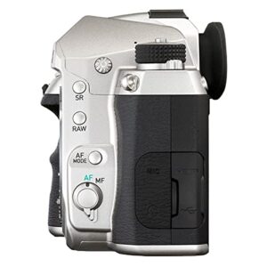 Pentax K-3 Mark III APS-C-Format DSLR Camera Body, Silver with Pentax D-BG8 Battery Grip, Black