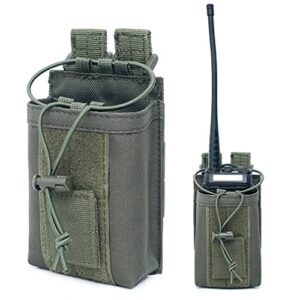 liviqily 1000d nylon outdoor tactical pouch sports pendant military molle radio walkie talkie holder bag hunting magazine pouches pocket