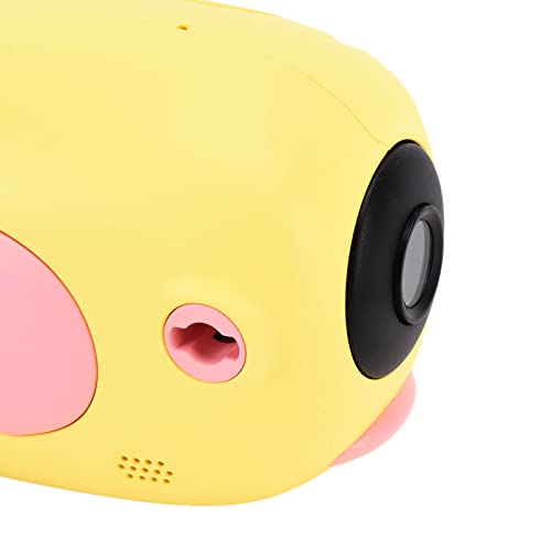 Entatial Kids Camera, 400mAh Battery Children Digital Camera Safe ABS 100° Viewing Angle for Gift for Toy(Yellow)