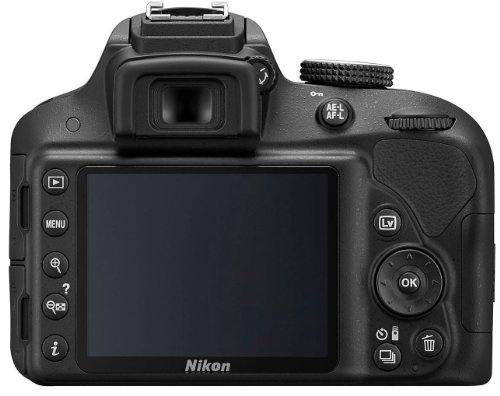 Nikon D3300 Digital SLR Camera with 18-55mm VR II Lens Kit - Black (24.2MP) 3.0 inch LCD