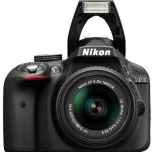 Nikon D3300 Digital SLR Camera with 18-55mm VR II Lens Kit - Black (24.2MP) 3.0 inch LCD