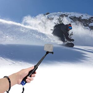 VVHOOY Selfie Stick Extendable 11.25-37inch Handheld Aluminum Telescopic Pole Monopod Compatible with Gopro Hero 11 10 9 8 7 6 5,AKASO EK7000,Brave 4,V50,Dragon Touch,Victure,REMALI Action Camera