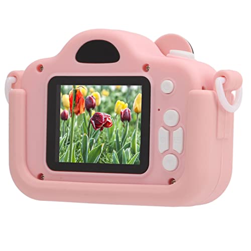 Entatial Kids Photo Video Camera, High Definition Kids Digital Camera Multifunctional Comfortable for Kids for Gifts(Pink)