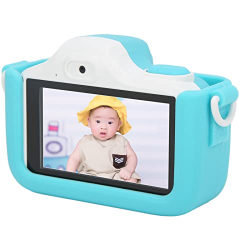 Jopwkuin Kids Digital Camera, Mini Camera 3 Inch IPS Touch Screen 1080P Video Recorder 48Mp Dual Camera Cartoon WiFi Multifunctional Flash Digital Camera Birthday Gifts for Boys Girls