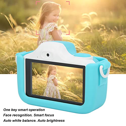 Jopwkuin Kids Digital Camera, Mini Camera 3 Inch IPS Touch Screen 1080P Video Recorder 48Mp Dual Camera Cartoon WiFi Multifunctional Flash Digital Camera Birthday Gifts for Boys Girls