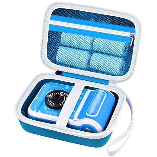 casmilee Kids Instant Camera Case Compatible with VTech/KidiZoom PrintCam & Thermal Rolls Print Camera Refill Paper, Creator Cam Accessories Travel Storage- Bag Only (Blue)