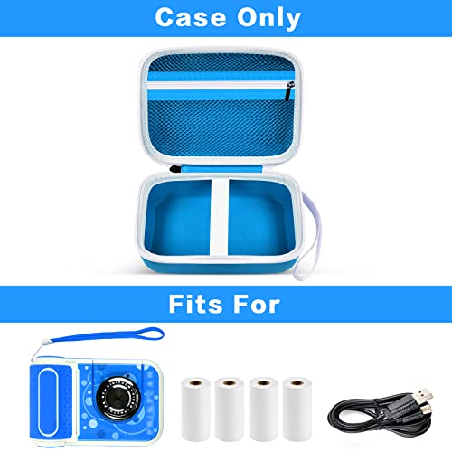 casmilee Kids Instant Camera Case Compatible with VTech/KidiZoom PrintCam & Thermal Rolls Print Camera Refill Paper, Creator Cam Accessories Travel Storage- Bag Only (Blue)