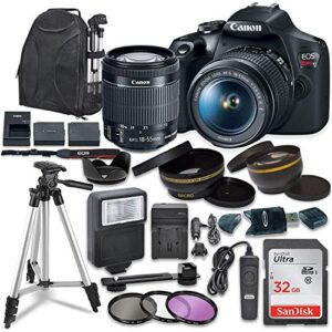 canon eos rebel t7 digital slr camera with canon ef-s 18-55mm image stabilization ii lens, sandisk 32gb sdhc memory cards, accessory bundle (renewed)