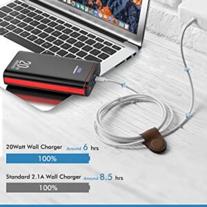 Ayeway Battery Pack USB C Portable Charger PD 20W Fast Charging 26800mAh Power Bank with Type C Output,External Battery Phone Charger for iPhone 13,14,MacBook,Samsung Galaxy,Camping Lantern,USB Fan.