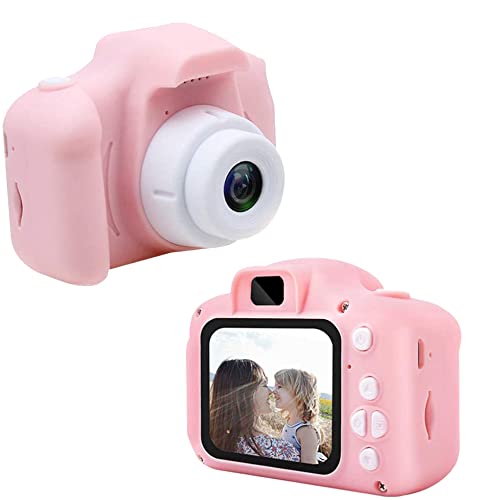 Hopwin Kids Mini Camera Toy, HD Digital Video Cameras for Boys Girls, Portable Children Video Record Camera with 512MB SD-Card, Multiple Photo Frames (One Size, Pink)