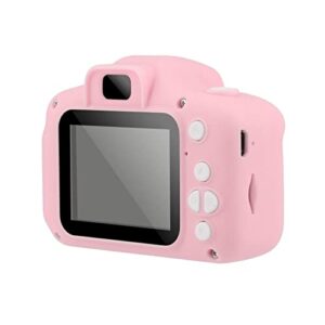 Hopwin Kids Mini Camera Toy, HD Digital Video Cameras for Boys Girls, Portable Children Video Record Camera with 512MB SD-Card, Multiple Photo Frames (One Size, Pink)