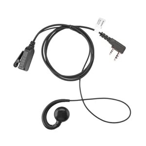 jeuyoede surveillance walkie talkie earpiece headset with mic compatible for kenwood tk-3160 tk-3302u-k tk-3402u16p baofeng uv-5r uv-82 two way radio