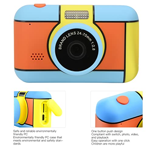 Yadoo Selfie Camera, Mini Digital Camera Toys, 1080P High Definition Video Camera, Portable Kids Camera with Dual Camera, Smart Focus, Smiling Snapshot, Timed Photo, Comes with Flash