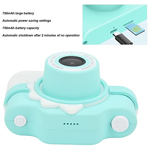 Jovenn WiFi Cartoon Camera Toy, Portable High Definition Anti Fall 750mAh Rechargeable ABS Kids Digital Camera 24MP Dual Camera for Gifts