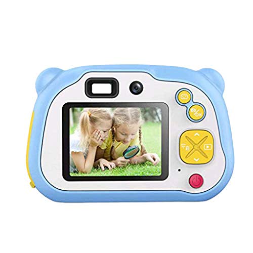 LKYBOA Child Camera - Children Digital Cameras 2 Inch HD Toddler Video Recorder Shockproof Selfie Kid Action Camera Birthday Toy Blue (Color : Blue)