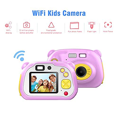 LKYBOA Child Camera - Children Digital Cameras 2 Inch HD Toddler Video Recorder Shockproof Selfie Kid Action Camera Birthday Toy Blue (Color : Blue)