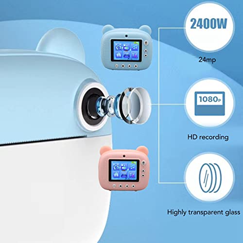 HD Kids Camera, Kids Camera Auto for Gifts (Blue)