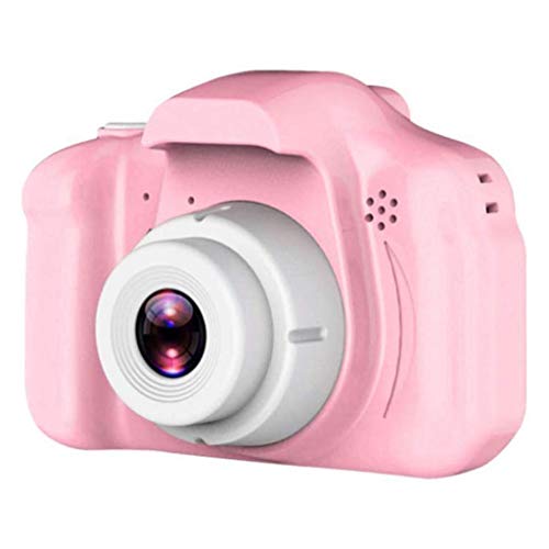 LKYBOA Kids Portable Digital Video Camera 2 Inch LCD Screen Display Camera Digital Cameras Shockproof Digital Video Camera Toy Birthday Gift (Color : Pink)