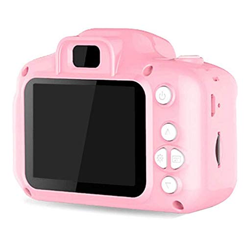 LKYBOA Kids Portable Digital Video Camera 2 Inch LCD Screen Display Camera Digital Cameras Shockproof Digital Video Camera Toy Birthday Gift (Color : Pink)