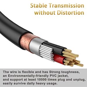 Lightning to 1/4 inch 6.35mm TRS Audio Stereo Cable for iPhone12/12 Pro/X/XS/XR/8/7/iPad/iPod, Amplifier, Speaker, Headphone, Mixer 6 FT