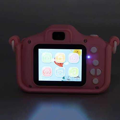 Kids Camera, Cartoon View, Kids Camera, Dual Front and Rear Camera, 2 HD Screen, Multiple MP3 Filters for Children 3-10 Years Old (Without 32G Memory Card with Card Reader)