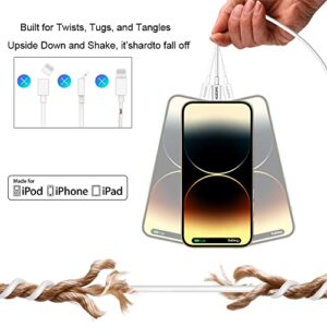 iPhone 14 13 Fast Charger, [Apple MFi Certified] USB C Wall Charger Fast Charging 20W PD Adapter with 6FT Type-C to Lightning Cable Compatible with iPhone 14 13 12 Pro Max Mini 11 Xs XR X 8 and More