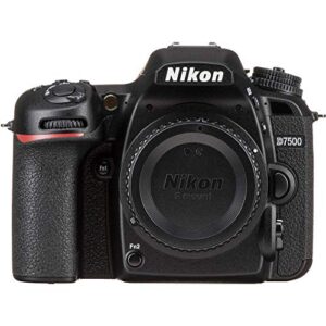 Nikon D7500 DSLR Camera (Body Only) (1581) + Nikon 70-300mm Lens + 18-55mm Lens + 4K Monitor + Pro Headphones + Pro Mic + 2 x 64GB Memory Card + Case + Corel Software + Pro Tripod + More (Renewed)
