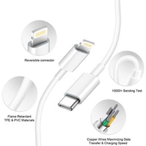 10FT iPhone 14 Fast Charger[Apple MFi Certified] 20W PD USB C Wall Charger 2-Pack Fasting Charging Adapter Compatible with iPhone 14/14 Pro Max/13 Pro/13/12 Mini/12 Pro Max/11 Pro Max/XS Max/XS