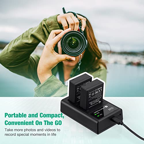 FirstPower NP-W126 NP-W126S Battery (2-Pack) and USB Dual Charger for Fujifilm X100V, X100F, X-A5, X-A10, X-E4, X-Pro2, X-Pro3, X-T1, X-T2, X-T3, X-T10, X-T20, X-T30, X-T30 II, X-T100, X-T200 FinePix