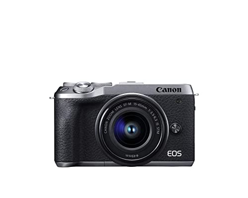 Canon EOS M6 Mark II Mirrorless Camera with EF-M 15-45mm Lens 612C011