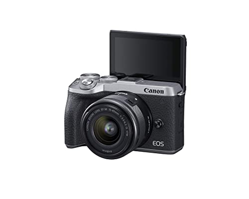 Canon EOS M6 Mark II Mirrorless Camera with EF-M 15-45mm Lens 612C011