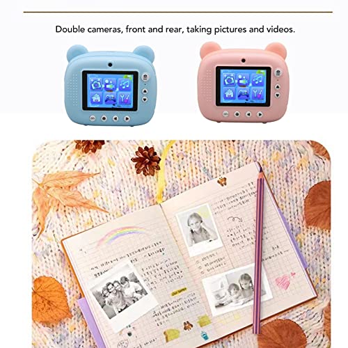 Kids Camera, 2.4inch HD Screen Children HD Camera 1050mah Battery for Gifts (Pink)