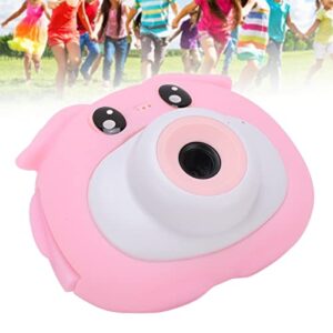 Jiawu Mini Camera for Kids, Cartoon Shape Built in 400mAh Battery Kids Camera 16 Filters for Girls for Camping(Pink)