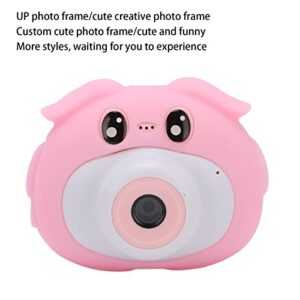 Jiawu Mini Camera for Kids, Cartoon Shape Built in 400mAh Battery Kids Camera 16 Filters for Girls for Camping(Pink)