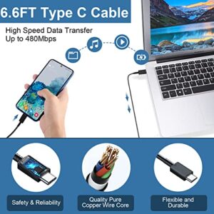 45W Samsung USB-C Super Fast Charging Type C Wall Charger for Samsung Galaxy S23 Ultra/S23/S23+/S22 Ultra/S22/S21/S20/Note 10/20, PPS Android Charger Block with 6.6FT Cable