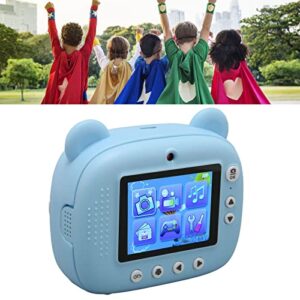 Kids Camera, 2.4inch HD Screen Children HD Camera 1050mah Battery for Gifts (Blue)