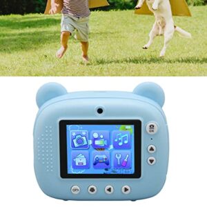 Kids Camera, 2.4inch HD Screen Children HD Camera 1050mah Battery for Gifts (Blue)