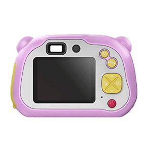 lkyboa child camera – children digital cameras 2 inch hd toddler video recorder shockproof selfie kid action camera birthday toy blue (color : pink)