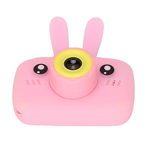 Kids Camera, Children's Cartoon Camera Mini 1080P Full HD Shockproof Bunny Appearance with Lanyard Charging Cable for Girl