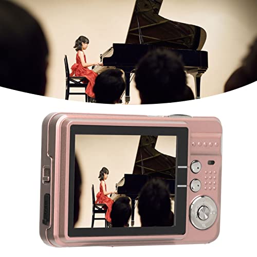 Compact Camera, 4K 48MP Digital Camera (Pink)