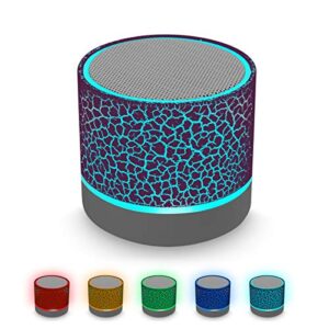 portable wireless mini bluetooth speaker,aicase super bass stereo rechargeable speaker with led lights