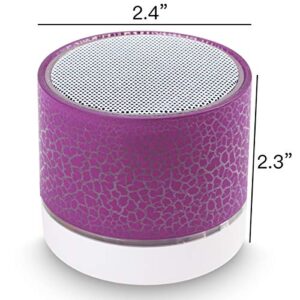 Portable Wireless Mini Bluetooth Speaker,AICase Super Bass Stereo Rechargeable Speaker with LED Lights