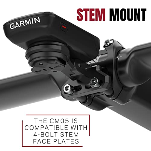 KOM Cycling Quick Release Stem Mount GoPro Computer Mount for Wahoo and Garmin Bike Computers (Bike Mount for Edge 1040, Elemnt Roam, Elemnt Bolt v2) 1040 Bike Mount Compatible with GoPro Accessories