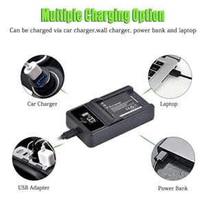 Pickle Power NP-BN1 Batteries and Battery Charger Replacement for Sony Cyber-Shot DSC-W800 DSC-W530 DSC-W570 DSC-W650 DSC-W830 DSC-W310 DSC-W330 DSC-TX10 TX20 TX30 DSC-WX100 DSC-W800 DSC-QX10 DSC-QX30