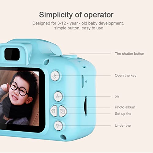 Likense Digital Camera for Kids, Kids Selfie Camera Video Camera, Children Camera Birthday Festival Gift for 3 4 5 6 7 8 Year Old Boys, 12MP 1080P