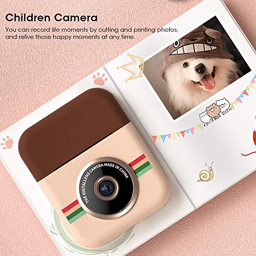 Jeanoko Children Digital Camera, 1500 MAh High Capacity Battery USB Universal Charging Children Print Camera HD Take Pictures for Children Toy