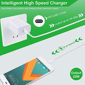 USB C Wall Charger Fast Charging Adapter for iPhone 14/14 Pro Max/13/13 Mini/13 Pro Max/12/12 Pro/12 Pro Max/SE, 20W PD 3.0 Quick Charger Block Box Plug for iPhone 11 Pro Max/XR/XS/X,Samsung S23 S22