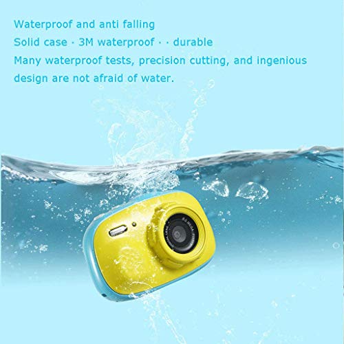 LKYBOA Child Camera -Kids Camera for Girls Gifts, Screen Shockproof Selfie Toy Camera with Flashlight,Mini (Color : Yellow)