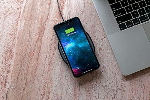 mophie Wireless 10W Charging Pad - Made for Apple Airpods, Iphone 11 Pro Max / XS Max, iPhone 11 Pro / XS, Iphone 11 / XR and Other Qi-Enabled Devices - Black, Model: 409903381